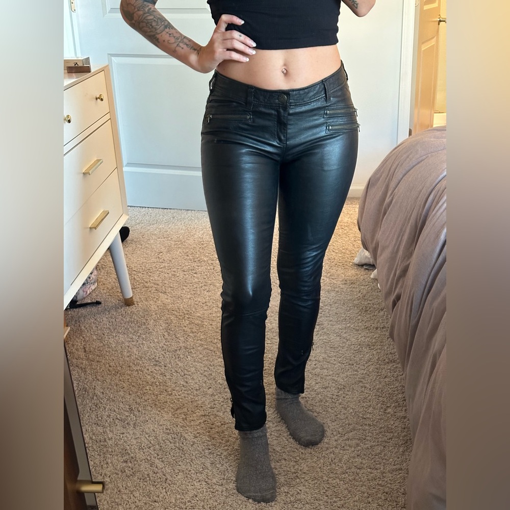 Free People vegan leather pants